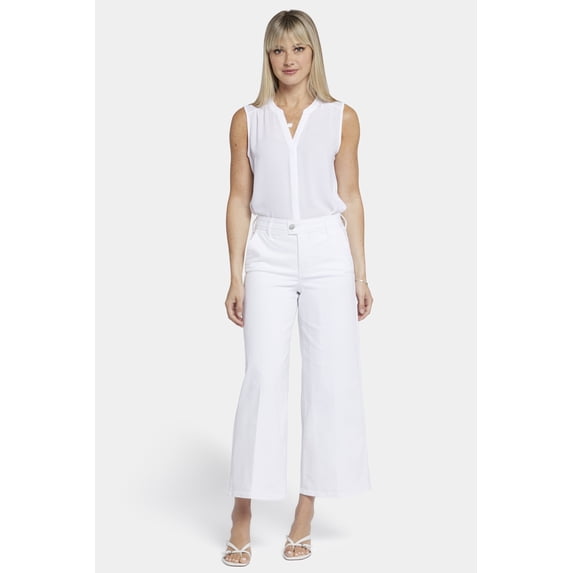 NYDJ Women's Wide Leg Trouser Ankle Jeans With High Rise