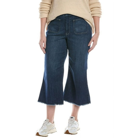 NYDJ womens Plus Patchie Fanciful Wide Leg Jean, 16W