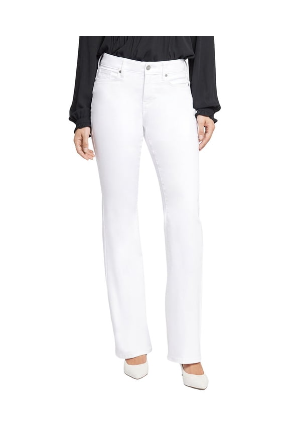 womens  Petite Blake Optic White Slim Jean, 12P, White
