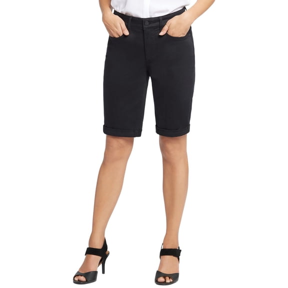 NYDJ womens  Petite Briella Black Short, 14P