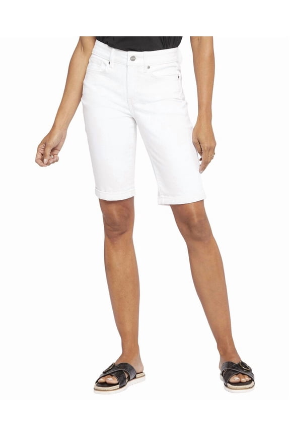 womens Petite Briella Optic White Short, 18P