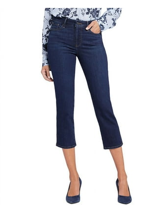 Chloe Capri Jeans In Plus Size With Side Slits - Loire Blue | NYDJ