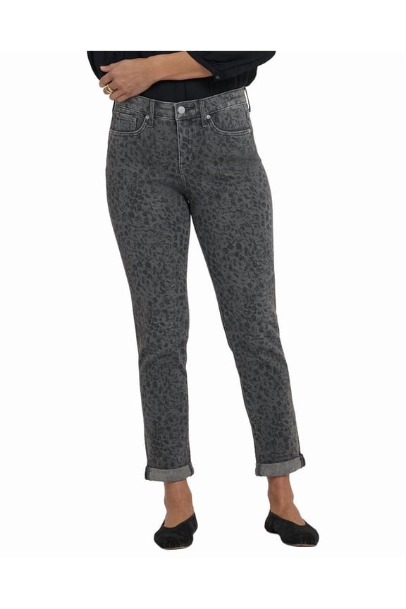 womens Petite Margot Grey Daniela Ditsy Girlfriend Jean, 18P