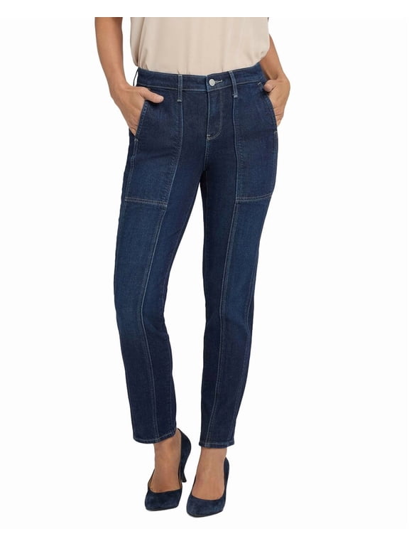 womens Petite Margot Midnight Breeze Girlfriend Jean, 18P