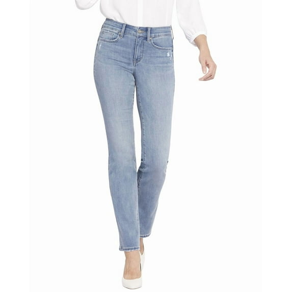 NYDJ womens Petite Marilyn Angel Straight Leg Jean, 10P