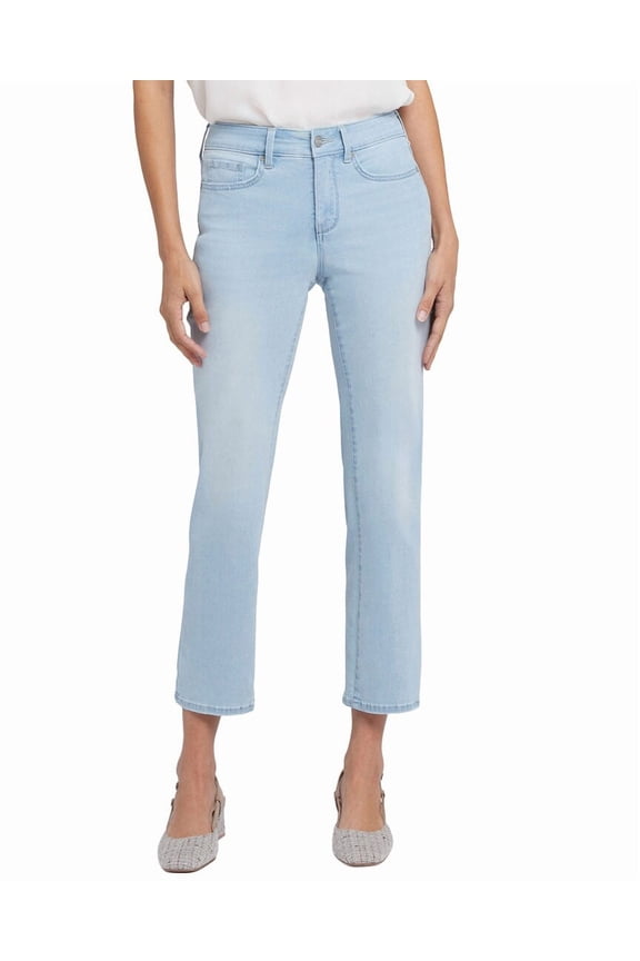 womens Petite Marilyn Clear Waters Straight Leg Jean, 0P