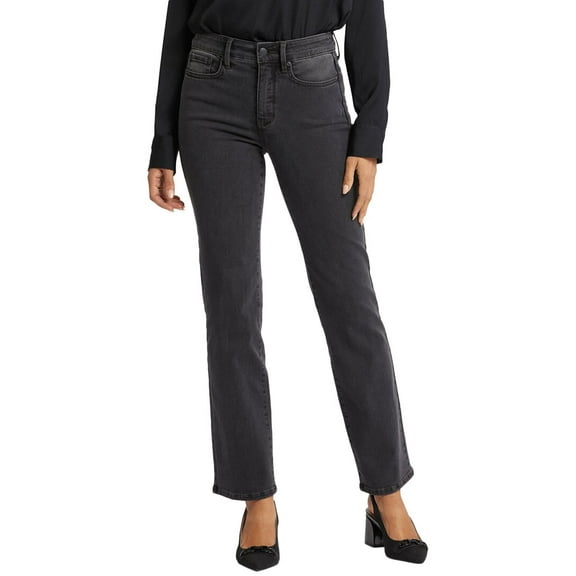 NYDJ womens  Petite Marilyn Cloud Stone Straight Leg Jean, 18P, Gray