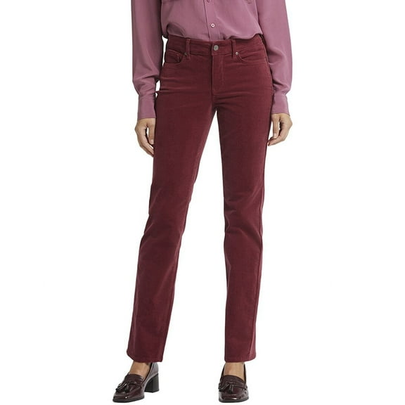 NYDJ womens Petite Marilyn Cranberry Pie Straight Leg Jean, 00P