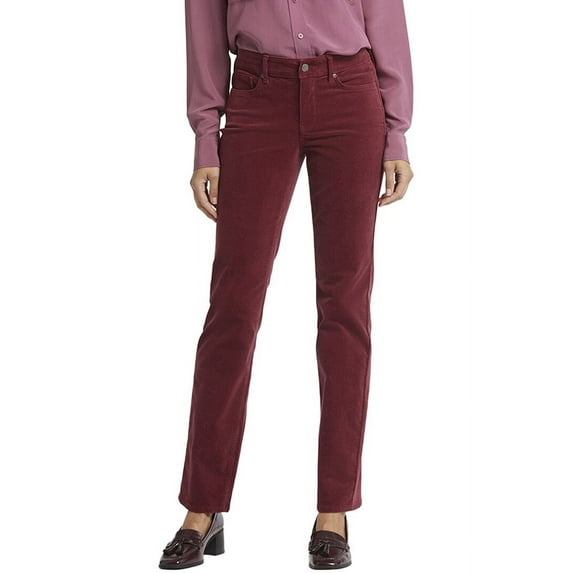 NYDJ womens Petite Marilyn Cranberry Pie Straight Leg Jean, 2P