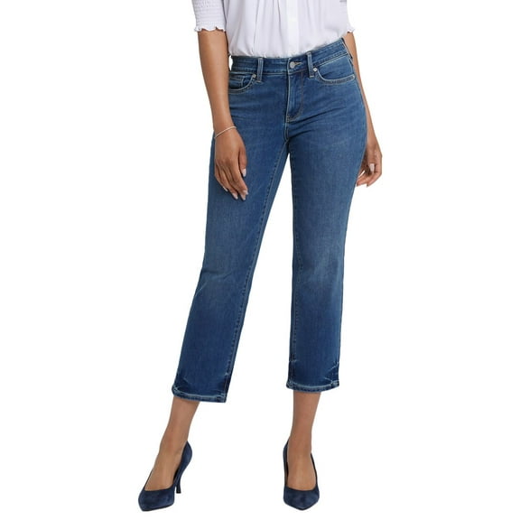 NYDJ womens  Petite Marilyn Dali River Ankle Crop Jean, 14P, Blue