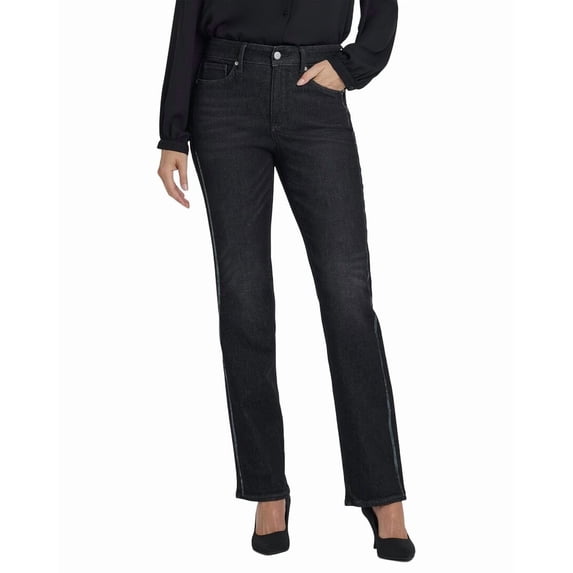 NYDJ womens Petite Marilyn French Nightfall Straight Leg Jean, 10P
