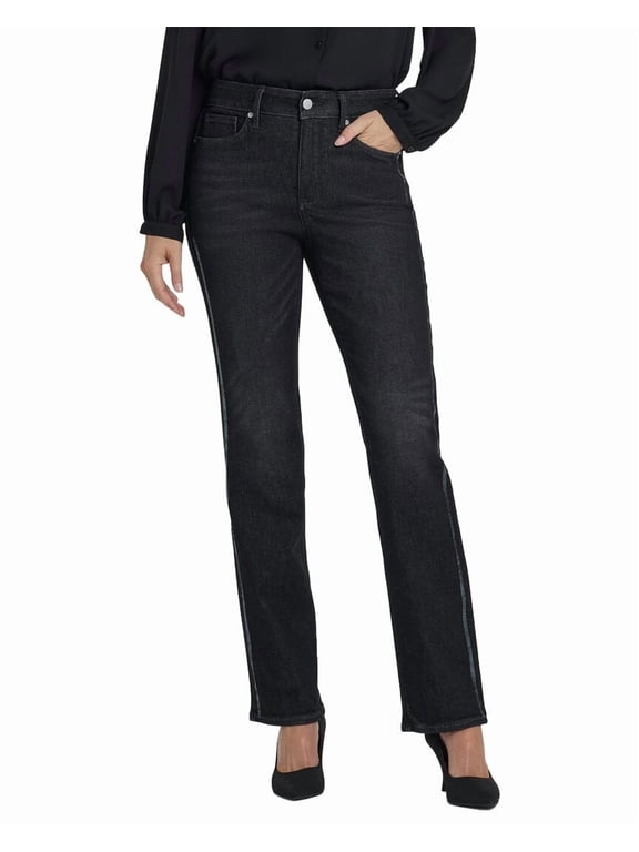 womens Petite Marilyn French Nightfall Straight Leg Jean, 18P