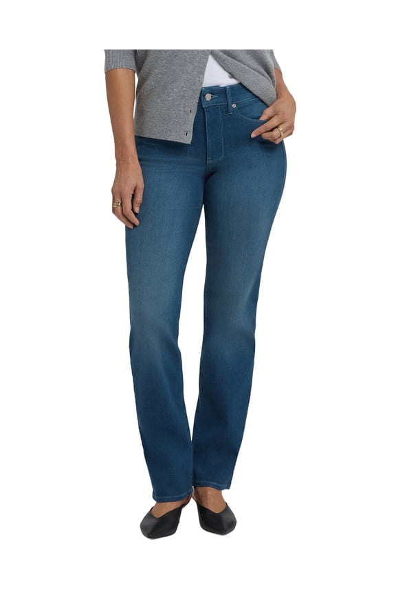 womens Petite Marilyn Hugo Rain Straight Leg Jean, 0P