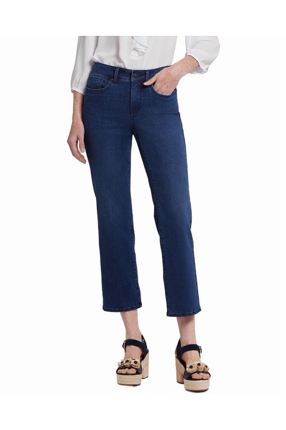 womens  Petite Marilyn Ibiza Blues Straight Leg Jean, 0P