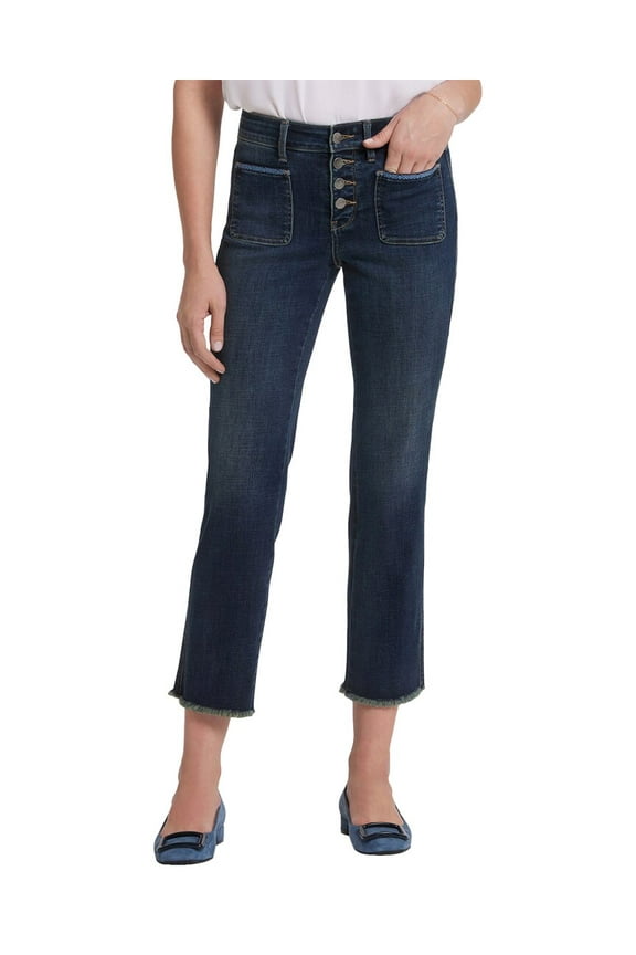 womens Petite Marilyn Lotus Gardens Ankle Crop Jean, 18P