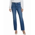 thumbnail image 1 of NYDJ womens  Petite Marilyn Romantic Indigo Straight Leg Jean, 4P, Blue, 1 of 3