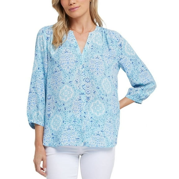 NYDJ womens  Petite Pintuck Blouse, PXXS