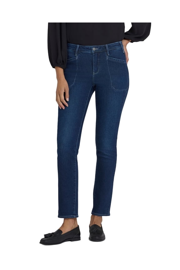 womens  Petite Sheri Ink Skyline Slim Jean, 4P