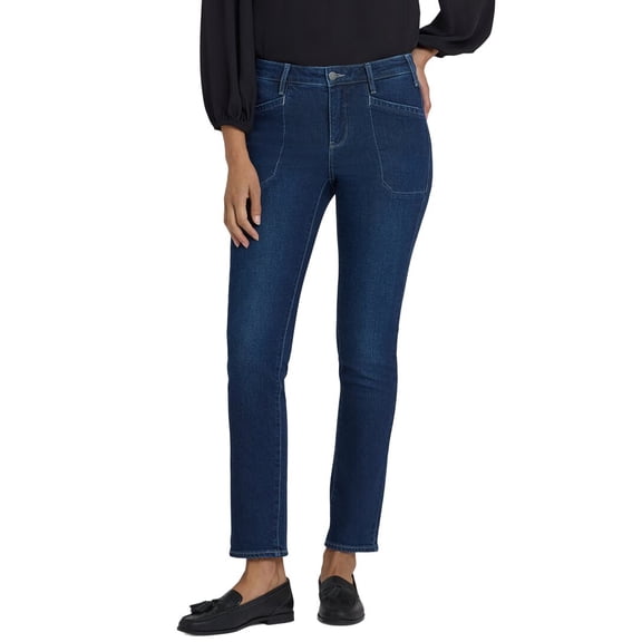 NYDJ womens  Petite Sheri Ink Skyline Slim Jean, 6P