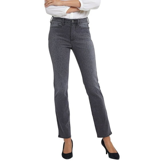 NYDJ womens Petite Sheri Wild Spirit High-Rise Slim Jean, 10P