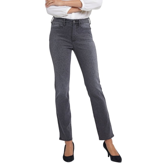 NYDJ womens Petite Sheri Wild Spirit High-Rise Slim Jean, 8P