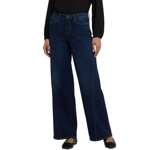 NYDJ womens  Petite Teresa Ink Skyline Wide Leg Jean, 2P