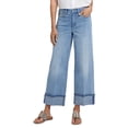 thumbnail image 1 of NYDJ womens  Petite Teresa Madison River Wide Leg Jean, 4P, Blue, 1 of 3