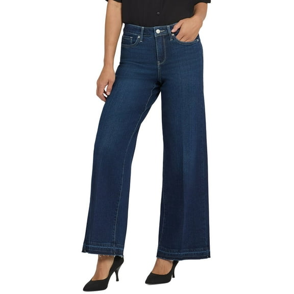 NYDJ womens  Petite Teresa Midnight Breeze Wide leg Jean, 2P