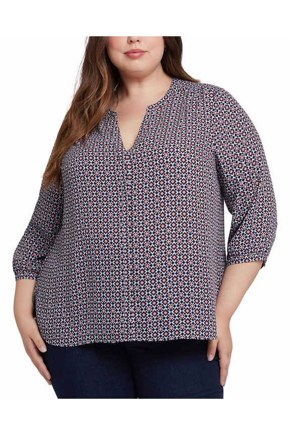 womens Plus Pintuck Blouse, 3X