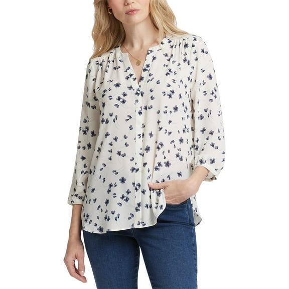 NYDJ womens  Pintuck Blouse, XXS