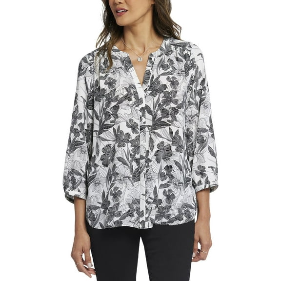 NYDJ womens  Pintuck Blouse, XXS