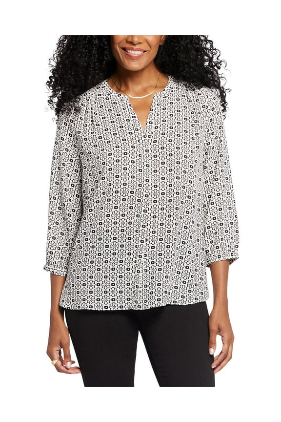 womens Pintuck Blouse, XXS