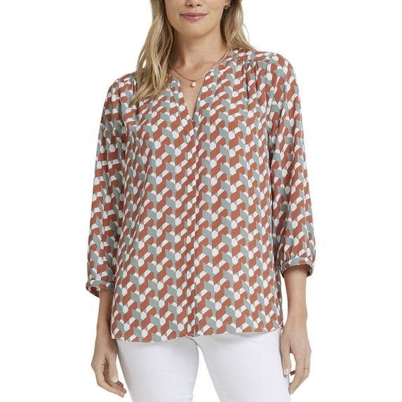 NYDJ womens Pintuck Blouse, m