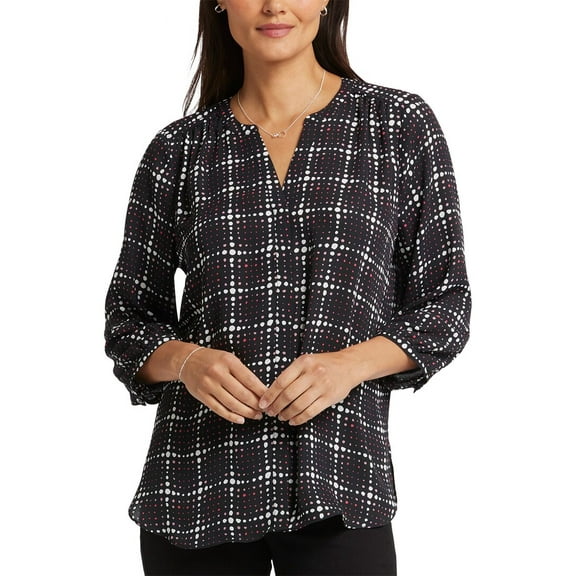 NYDJ womens  Pintuck Blouse, xs