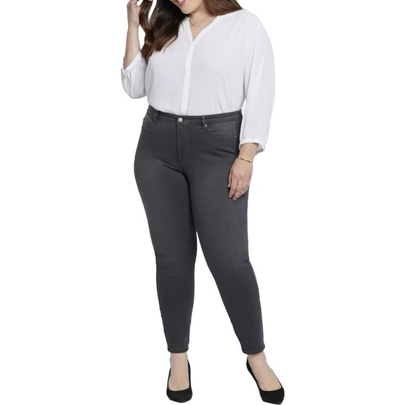 NYDJ Womens Plus Ami Stretch Denim Skinny Jeans