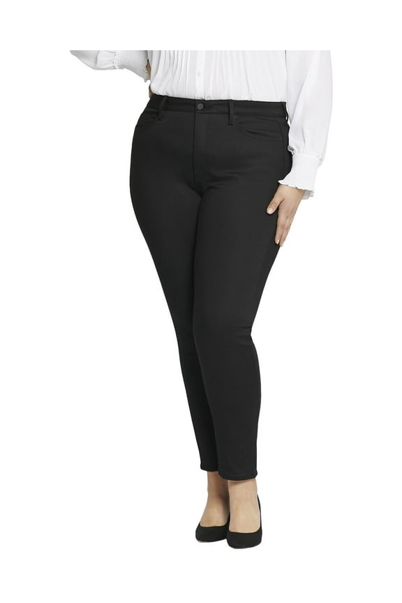 womens Plus Ami Black Rinse Skinny Leg Jean, 28W