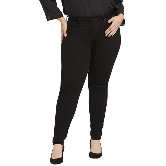 NYDJ womens  Plus Ami Black Skinny Jean, 28W