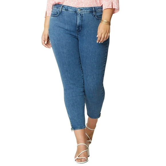 womens Plus Ami Sanibel Skinny Ankle Cut Jean, 26W, Blue