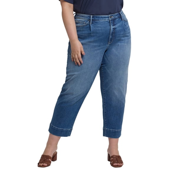 NYDJ womens Plus Balloon Picasso Lake Ankle Crop Jean, 18W
