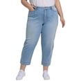 thumbnail image 1 of NYDJ womens  Plus Balloon Santiago Sea Ankle Crop Jean, 28W, 1 of 3