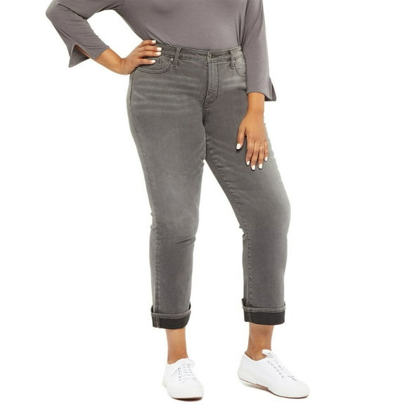 NYDJ womens  Plus Barbara Castle Hill Ankle Jean, 26W, Grey