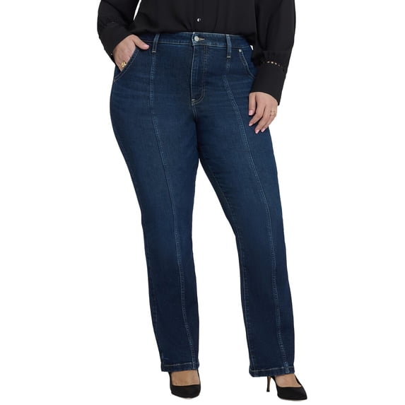 NYDJ womens Plus Billie High-Rise Indigo Seine Bootcut Jean, 20W