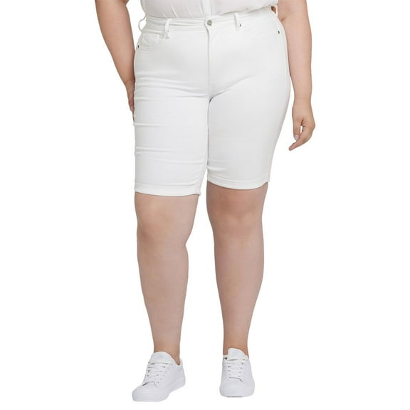 NYDJ womens  Plus Briella Optic White Short, 24W