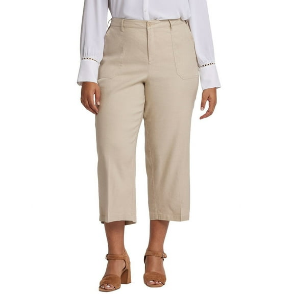 NYDJ womens  Plus Cargo Feather Cropped Jean, 22W