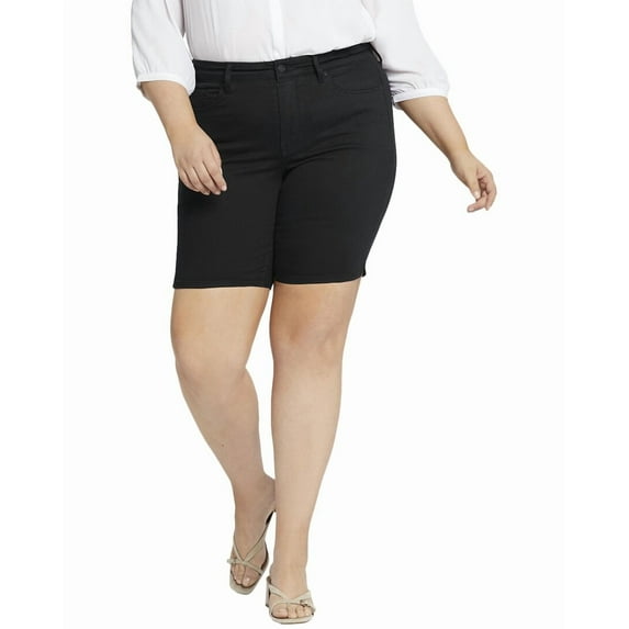 NYDJ womens Plus Ella Black short, 24W