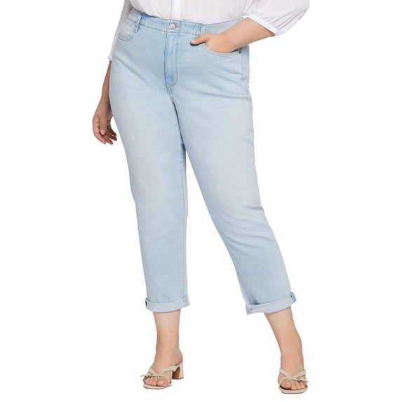 NYDJ womens Plus Girlfriend Brightside Relaxed Jean, 24W
