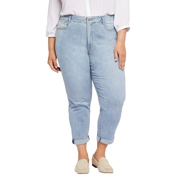 NYDJ womens  Plus Girlfriend High-Rise Skinny Jean, 26W