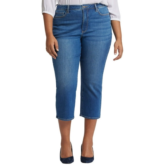 NYDJ womens Plus Joni Rockford High-Rise Capri Jean, 20W