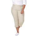 thumbnail image 1 of NYDJ womens  Plus Linen-Blend Utility Capri Pant, 16W, 1 of 2