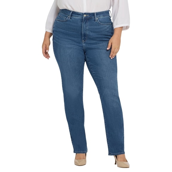NYDJ womens  Plus Marilyn High-Rise Lake Notre-Dame Straight Leg Jean, 24W